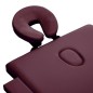 vidaXL Massagetisch Klappbar 3 Zonen Aluminium Dunkellila vidaXL Massagetisch Klappbar 3 Zonen Aluminium Dunkellila