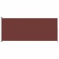 vidaXL Seitenmarkise Ausziehbar 180x500 cm Braun vidaXL Seitenmarkise Ausziehbar 180x500 cm Braun