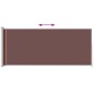vidaXL Seitenmarkise Ausziehbar 180x500 cm Braun vidaXL Seitenmarkise Ausziehbar 180x500 cm Braun