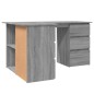 vidaXL Eckschreibtisch Grau Sonoma 145x100x76 cm Holzwerkstoff vidaXL Eckschreibtisch Grau Sonoma 145x100x76 cm Holzwerkstoff
