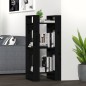 vidaXL Bücherregal/Raumteiler Schwarz 41x35x91 cm Massivholz Kiefer vidaXL Bücherregal/Raumteiler Schwarz 41x35x91 cm Massivholz Kiefer