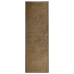 vidaXL Fußmatte Waschbar Braun 60x180 cm 