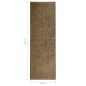vidaXL Fußmatte Waschbar Braun 60x180 cm vidaXL Fußmatte Waschbar Braun 60x180 cm