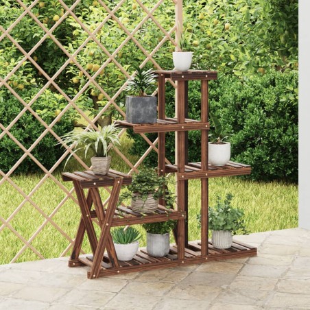 vidaXL Blumenständer 95x25x96 cm Massivholz Tanne