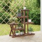 vidaXL Blumenständer 95x25x96 cm Massivholz Tanne