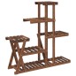 vidaXL Blumenständer 95x25x96 cm Massivholz Tanne