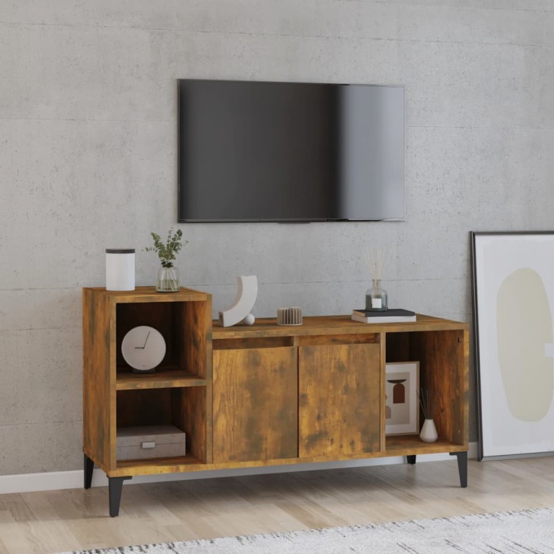 vidaXL TV-Schrank Räuchereiche 100x35x55 cm Holzwerkstoff vidaXL TV-Schrank Räuchereiche 100x35x55 cm Holzwerkstoff