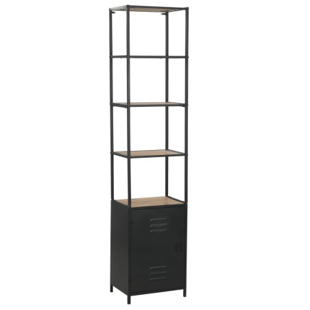 vidaXL Bücherregal Massivholz Tanne und Stahl 40,5x32,5x180 cm