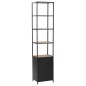 vidaXL Bücherregal Massivholz Tanne und Stahl 40,5x32,5x180 cm vidaXL Bücherregal Massivholz Tanne und Stahl 40,5x32,5x180 cm