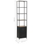 vidaXL Bücherregal Massivholz Tanne und Stahl 40,5x32,5x180 cm vidaXL Bücherregal Massivholz Tanne und Stahl 40,5x32,5x180 cm