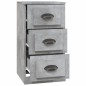 vidaXL Sideboard Betongrau 36x35,5x67,5 cm Holzwerkstoff vidaXL Sideboard Betongrau 36x35,5x67,5 cm Holzwerkstoff
