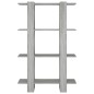 vidaXL Bücherregal/Raumteiler Grau Sonoma 80x30x123,5 cm vidaXL Bücherregal/Raumteiler Grau Sonoma 80x30x123,5 cm