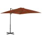 vidaXL Ampelschirm mit Aluminium-Mast Terrakotta-Rot 250x250 cm vidaXL Ampelschirm mit Aluminium-Mast Terrakotta-Rot 250x250 cm