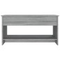 vidaXL Couchtisch Grau Sonoma 102x50x52,5 cm Holzwerkstoff vidaXL Couchtisch Grau Sonoma 102x50x52,5 cm Holzwerkstoff