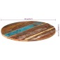 vidaXL Tischplatte Rund 80 cm 25-27 mm Altholz Massiv vidaXL Tischplatte Rund 80 cm 25-27 mm Altholz Massiv
