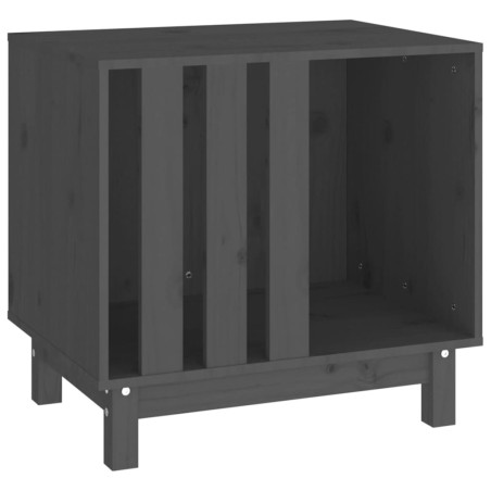 vidaXL Hundehütte Grau 60x45x57 cm Massivholz Kiefer