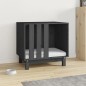 vidaXL Hundehütte Grau 60x45x57 cm Massivholz Kiefer vidaXL Hundehütte Grau 60x45x57 cm Massivholz Kiefer