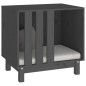 vidaXL Hundehütte Grau 60x45x57 cm Massivholz Kiefer vidaXL Hundehütte Grau 60x45x57 cm Massivholz Kiefer