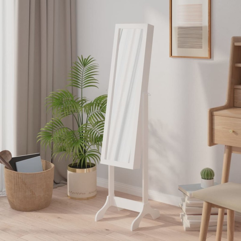 vidaXL Standspiegel Weiß 34x37x146 cm vidaXL Standspiegel Weiß 34x37x146 cm