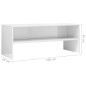 vidaXL TV-Schrank Hochglanz-Weiß 100x40x40 cm Holzwerkstoff vidaXL TV-Schrank Hochglanz-Weiß 100x40x40 cm Holzwerkstoff