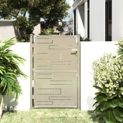 vidaXL Gartentor 100x150 cm Edelstahl