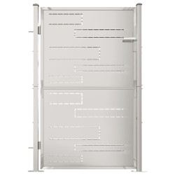 vidaXL Gartentor 100x150 cm Edelstahl