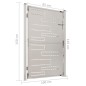 vidaXL Gartentor 100x150 cm Edelstahl vidaXL Gartentor 100x150 cm Edelstahl