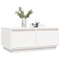 vidaXL Couchtisch Weiß 80x50x35 cm Massivholz Kiefer vidaXL Couchtisch Weiß 80x50x35 cm Massivholz Kiefer