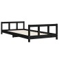 vidaXL Kinderbett Schwarz 90x200 cm Massivholz Kiefer vidaXL Kinderbett Schwarz 90x200 cm Massivholz Kiefer