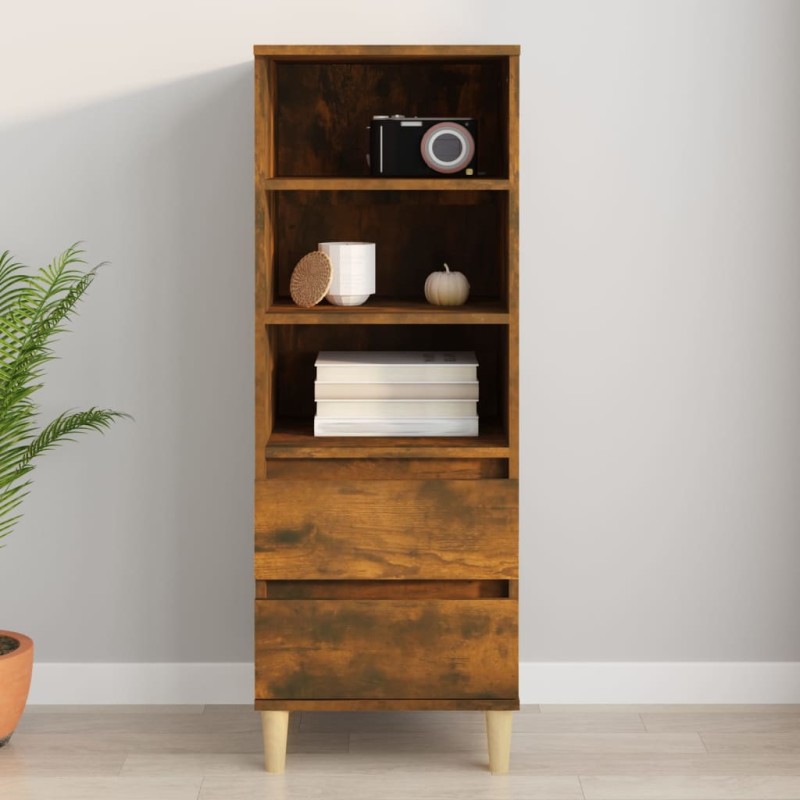 vidaXL Highboard Räuchereiche 40x36x110 cm Holzwerkstoff vidaXL Highboard Räuchereiche 40x36x110 cm Holzwerkstoff