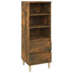 vidaXL Highboard Räuchereiche 40x36x110 cm Holzwerkstoff