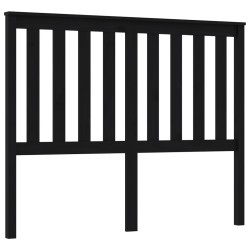 vidaXL Kopfteil Schwarz 126x6x101 cm Massivholz Kiefer