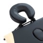 vidaXL Massageliege Klappbar 3-Zonen Aluminiumgestell Schwarz Beige vidaXL Massageliege Klappbar 3-Zonen Aluminiumgestell Schwarz Beige