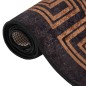 vidaXL Teppich Waschbar 80x300 cm Schwarz und Golden Rutschfest vidaXL Teppich Waschbar 80x300 cm Schwarz und Golden Rutschfest