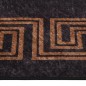 vidaXL Teppich Waschbar 80x300 cm Schwarz und Golden Rutschfest vidaXL Teppich Waschbar 80x300 cm Schwarz und Golden Rutschfest