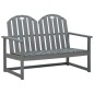 vidaXL Gartenbank Grau 110 cm Massivholz Akazie vidaXL Gartenbank Grau 110 cm Massivholz Akazie