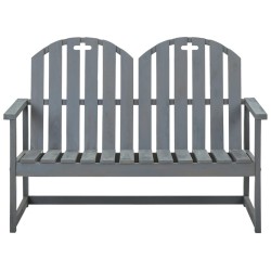 vidaXL Gartenbank Grau 110 cm Massivholz Akazie