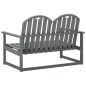 vidaXL Gartenbank Grau 110 cm Massivholz Akazie vidaXL Gartenbank Grau 110 cm Massivholz Akazie