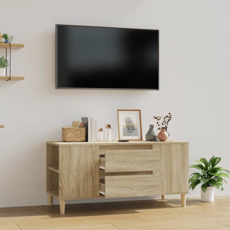 vidaXL TV-Schrank Sonoma-Eiche 102x44,5x50 cm Holzwerkstoff vidaXL TV-Schrank Sonoma-Eiche 102x44,5x50 cm Holzwerkstoff