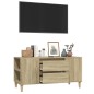 vidaXL TV-Schrank Sonoma-Eiche 102x44,5x50 cm Holzwerkstoff vidaXL TV-Schrank Sonoma-Eiche 102x44,5x50 cm Holzwerkstoff