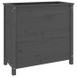 vidaXL Pflanzkübel Grau 82,5x40x78 cm Massivholz Kiefer vidaXL Pflanzkübel Grau 82,5x40x78 cm Massivholz Kiefer