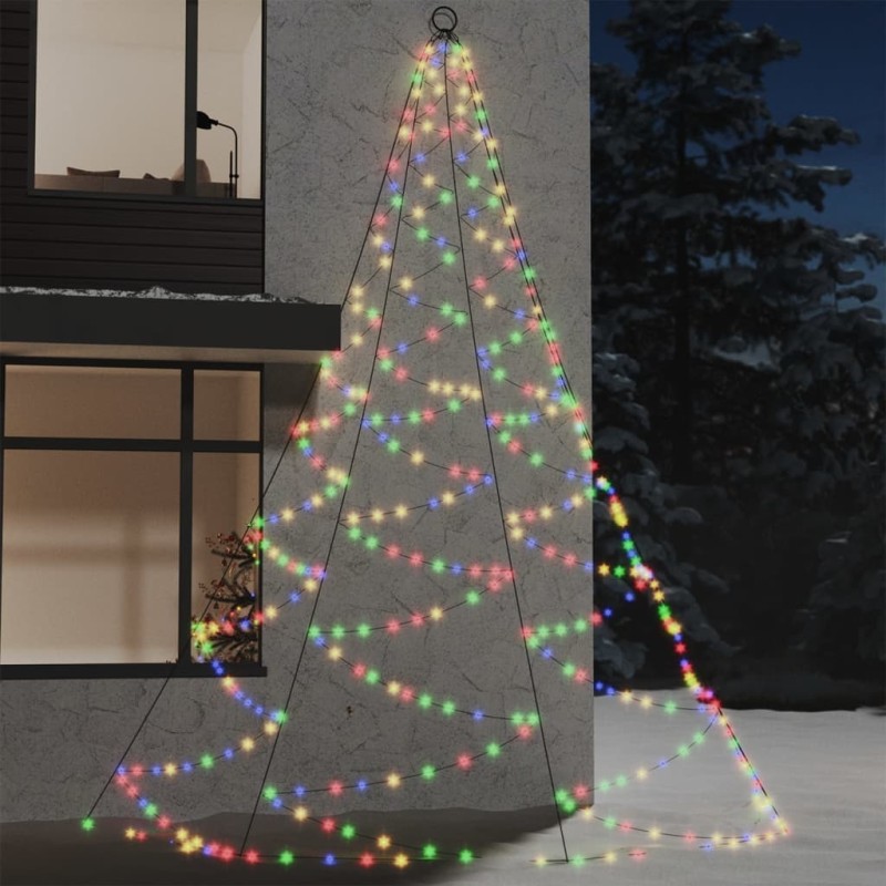 vidaXL LED-Wandbaum Metallhaken 720 LED Mehrfarbig 5 m Indoor Outdoor vidaXL LED-Wandbaum Metallhaken 720 LED Mehrfarbig 5 m Indoor Outdoor