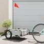 vidaXL Fahrradanhänger Grau Oxford-Gewebe und Eisen vidaXL Fahrradanhänger Grau Oxford-Gewebe und Eisen