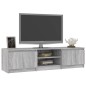 vidaXL TV-Schrank Grau Sonoma 140x40x35,5 cm Holzwerkstoff vidaXL TV-Schrank Grau Sonoma 140x40x35,5 cm Holzwerkstoff