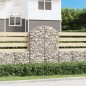 vidaXL Gabione mit Hochbogen 100x30x140/160 cm Verzinktes Eisen vidaXL Gabione mit Hochbogen 100x30x140/160 cm Verzinktes Eisen