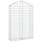 vidaXL Gabione mit Hochbogen 100x30x140/160 cm Verzinktes Eisen vidaXL Gabione mit Hochbogen 100x30x140/160 cm Verzinktes Eisen