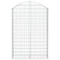 vidaXL Gabione mit Hochbogen 100x30x140/160 cm Verzinktes Eisen vidaXL Gabione mit Hochbogen 100x30x140/160 cm Verzinktes Eisen