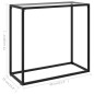 vidaXL Konsolentisch Transparent 80x35x75 cm Hartglas vidaXL Konsolentisch Transparent 80x35x75 cm Hartglas