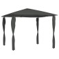 vidaXL Pavillon mit Pfostenabdeckungen 3x3x2,6 m Anthrazit 160 g/m² vidaXL Pavillon mit Pfostenabdeckungen 3x3x2,6 m Anthrazit 160 g/m²
