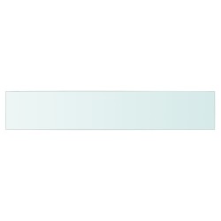 vidaXL Regalboden Glas Transparent 80 cm x 15 cm